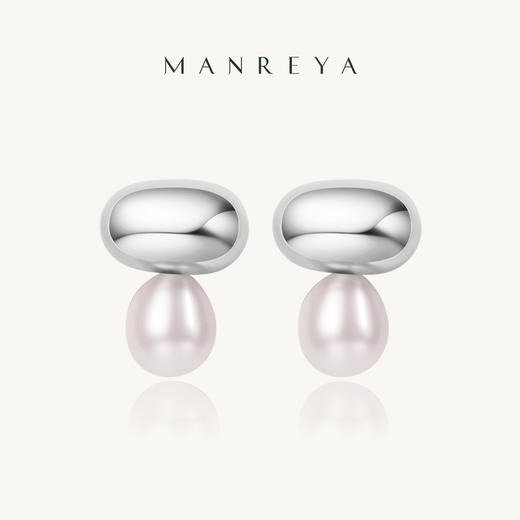 天然淡水珍珠耳钉 送首饰盒+证书+礼袋  A-5548  Manreya玛芮雅 商品图3