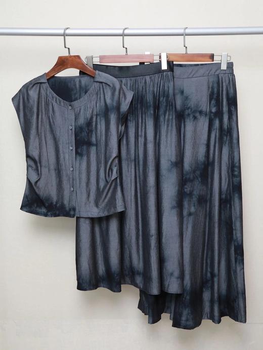 LPIUTY品牌直发！水墨扎染醋酸 短袖B08ZJ-24-7-58/阔腿裤B08ZJ-680708/半身裙B08ZJ-680709 商品图1