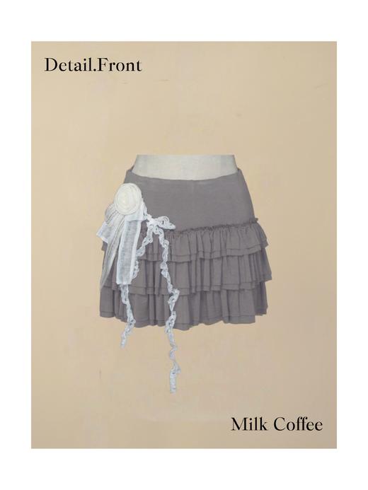 蕾丝玫瑰蛋糕半裙 深蓝/燕麦 商品图2