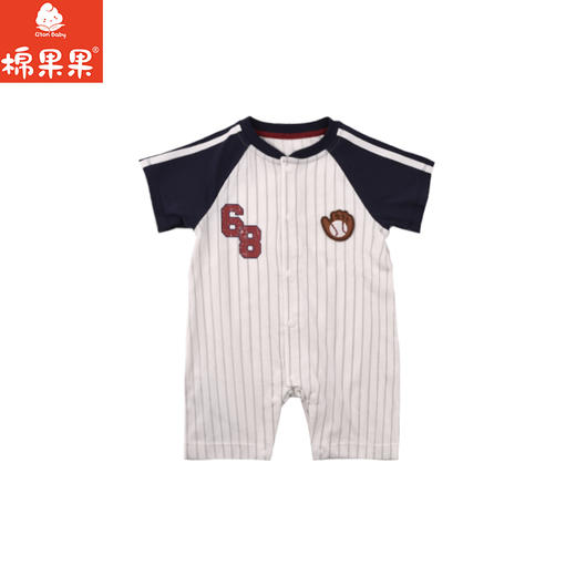 棉果果夏季商场专柜同款男童哈衣爬服时尚运动连体衣M212722225335 商品图1