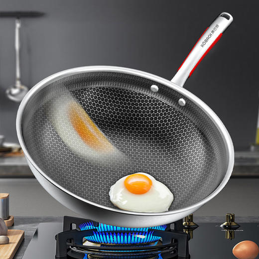 康巴赫 304旗舰蜂窝炒锅32cm LPB-32B1 商品图3