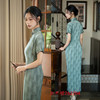 GX改良复古风单层全开襟旗袍古法新中式2025年夏季新款日常年轻旗袍 商品缩略图1