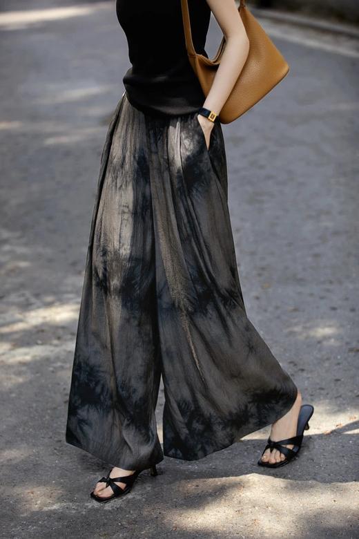 LPIUTY品牌直发！水墨扎染醋酸 短袖B08ZJ-24-7-58/阔腿裤B08ZJ-680708/半身裙B08ZJ-680709 商品图8