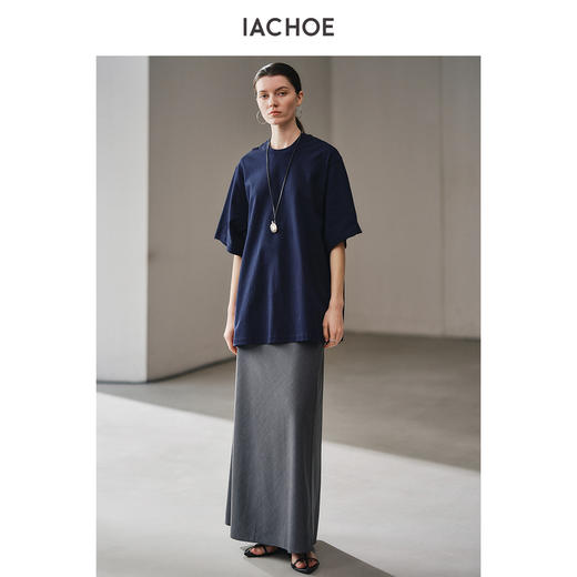 棉仓3631501008-IACHOE四色长版T恤 商品图4