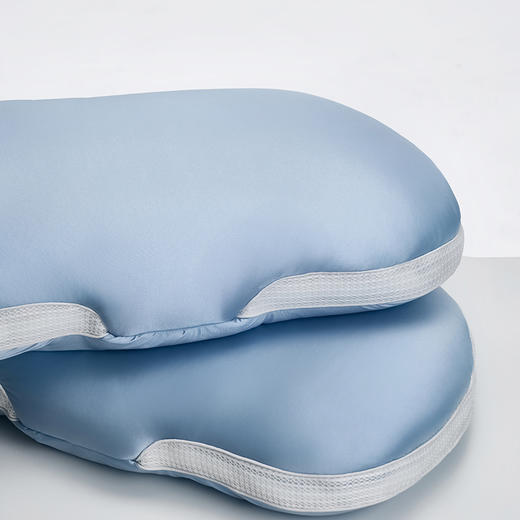 自然醒丝光绵豆枕单人云朵释压深睡枕头睡觉免压助睡眠枕芯异型护颈椭圆成人分区XK 商品图6