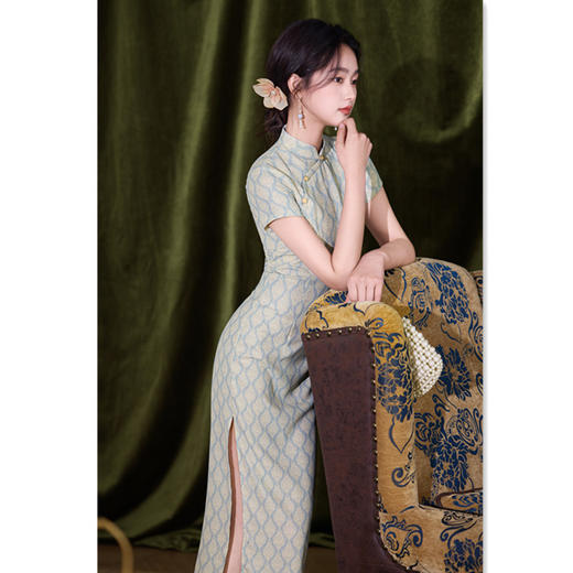 GX时尚改良年轻少女款旗袍2025夏季新款新中式日常可穿旗袍裙 商品图1