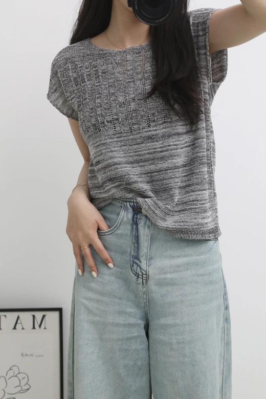 LPIUTY品牌直发！包肩袖镂空肌理针织衫 B08GXX-8829 商品图1