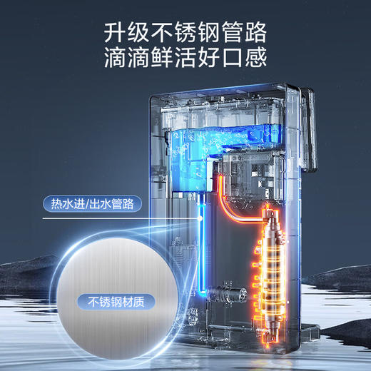海尔（Haier）海澜管线机 壁挂式饮水机 家用无胆不锈钢管即热式直饮机厚膜速热 6档水温调节净饮机伴侣HGR2303 商品图5