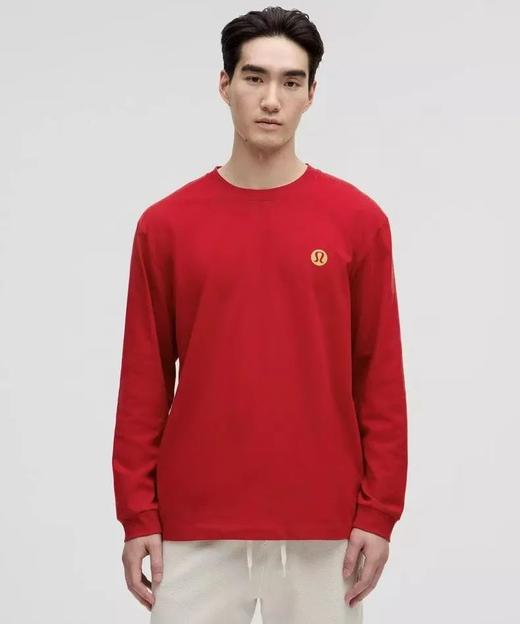 露露 Heavyweight男士高克重棉质针织长袖T恤 商品图3