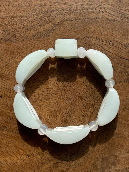 白玉弧面与寿字长方牌串连手环，顺丰包邮 商品图9