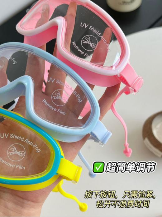 🌈【德尔惠Deerway高清防水泳镜】🎉1、大框泳镜搭配高透视镜片，水中视野清晰开阔✅防水，✅防雾，✅防uv专业级泳帽完全防水 贴合度超牛！ 商品图4