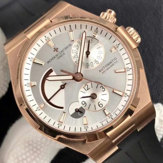 TWA江诗丹顿 纵横四海多功能腕表。高雅绅士，尊贵非凡，巨强地表。 男士腕表，硅胶表带，自动机械机芯，密底 商品图8