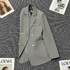 丁摩 春秋新款百搭时尚雅灰色西装外套女设计感休闲轻奢高级西服5ZF-80601 商品缩略图1