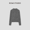 ROMI STUDIO“格雷高知”羊驼毛绵羊毛混纺翻领套头毛衫RW24WSG0986 商品缩略图1