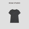 ROMI STUDIO“质感至上”棉质竹节肌理圆领正肩短袖T恤 RW24WSD1319(现货) 商品缩略图1