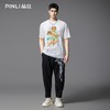 PINLI品立2025夏季新款男士圆领人物印花短袖T恤上衣BG252111035 商品缩略图1