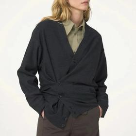 自留  LM同款不对称羊毛针织开衫  仅换码  100羊毛