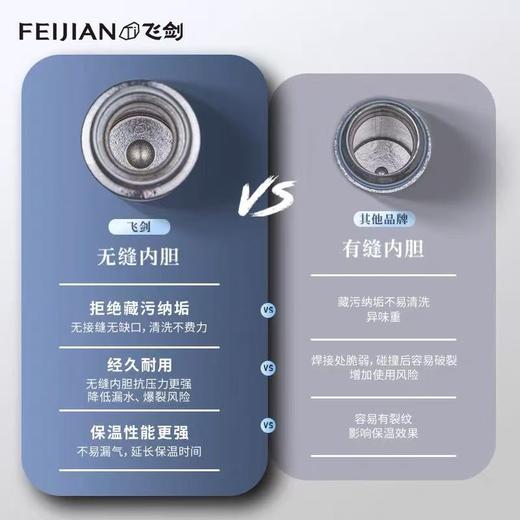飞剑云动/420ML真空保温杯办公杯带手柄高档双层钛泡茶水杯 商品图8