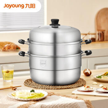 九阳（Joyoung）蒸锅不锈钢三层大容量蒸锅复合底汤锅家用蒸馒头包子高拱盖 26cm /厨具 /烹饪锅具 /蒸锅 商品图5