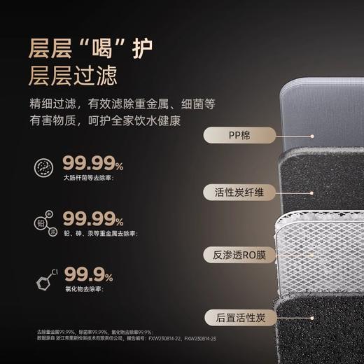 易开得即热净水器白金升级款家用厨下式RO反渗透加热直饮一体机 800G 商品图4