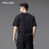 PINLI品立2025夏季新款潮牌动物印花短袖T恤男休闲圆领体恤衫上衣BG252111020 商品缩略图2
