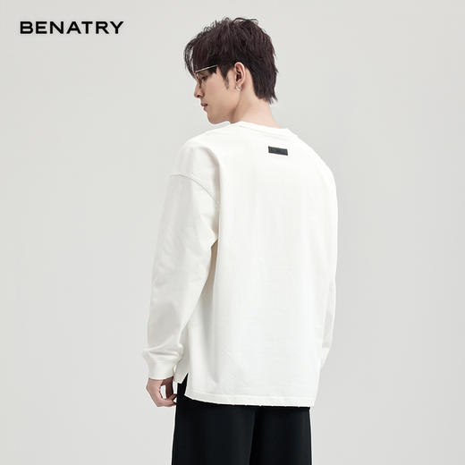 贝纳川时尚磨破长袖T恤ECF113001 商品图7