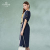 乔万尼高级感真丝连衣裙撞色拼接宽松EI2E865 商品缩略图4
