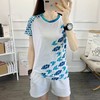丁摩 V领速干衣女短袖弹力户外女装运动快干夏装宽松徒步羽毛球t恤休闲6317 商品缩略图1