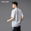 PINLI品立2025夏季新款圆领动物印花烫钻短袖T恤男士体恤衫上衣潮BG252111039 商品缩略图2