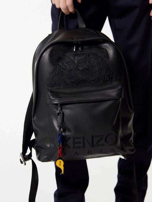KENZ0头层牛皮情侣款双肩包 商品图2