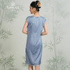乔万尼桑蚕丝连衣裙女夏气质淡雅修身旗袍中长款真丝裙子EN2E516 商品缩略图4
