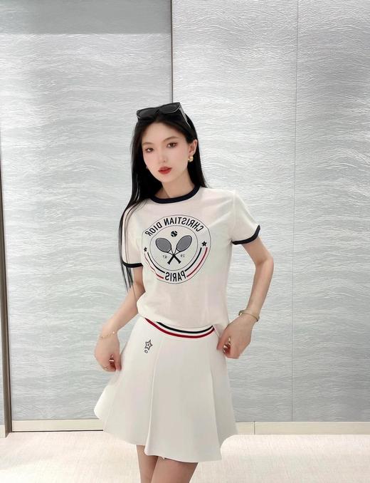 迪奥25Ss春夏新款网球拍印花圆领T恤（DQJ） 商品图0