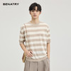 贝纳川竹节麻条纹短袖T恤ECF127002 商品缩略图5