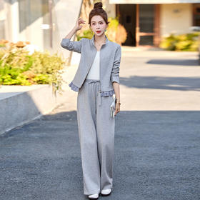 休闲卫衣套装春秋款中年妈妈气质宽松减龄显瘦运动两件套 JYJ2519