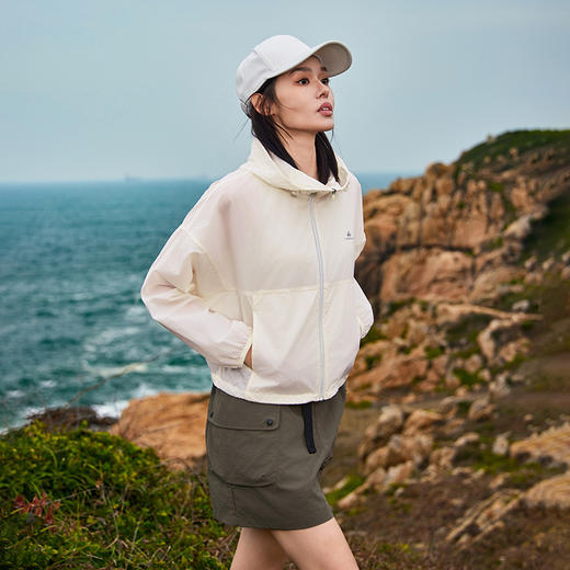 拓路者夏季轻薄防晒服女款户外防紫外线透气短款皮肤衣防晒衣外套 商品图1