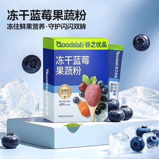 谷之优品冻干蓝莓粉/冻干蓝莓果蔬粉 科学搭配1+6 原生营养更丰富 商品图3