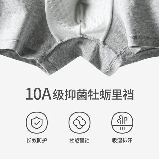 芬腾纯棉内裤男款夏季冰丝抗菌裆平角裤青年运动透气大码四角短裤 商品图1