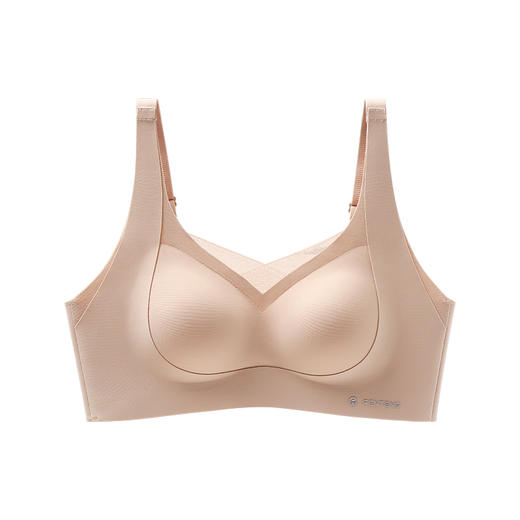 芬腾女士内衣无痕无钢圈文胸大胸显小抗菌全罩杯防下垂收副乳胸罩 商品图4