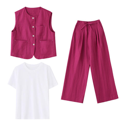 显瘦时尚洋气时髦减龄显瘦马甲三件套BBL2553-3 商品图4