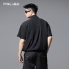 PINLI品立2025夏季新款流苏设计感短袖衬衫男士宽松休闲上衣潮牌B252113040 商品缩略图2