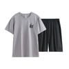 芬腾睡衣男士夏季短袖短裤纯棉薄款可外穿休闲宽松家居服套装男款 商品缩略图4