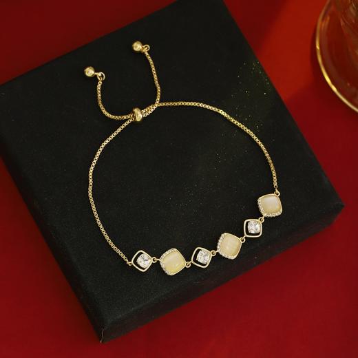 仿猫眼石手链精致小众高级感简约百搭手链4869 商品图1