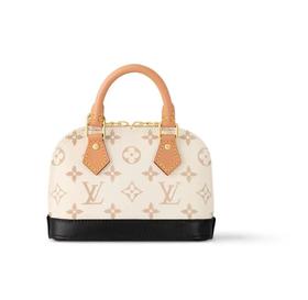 驴家NANOAlma皮革单肩斜挎手提旅行包超迷你女款米色沙丘色（HH）