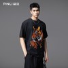 PINLI品立2025夏季新款老虎印花短袖T恤男潮牌休闲圆领体恤衫上衣BG252111017 商品缩略图0