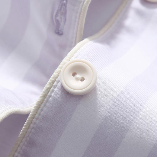 芬腾睡衣女纯棉长袖春季休闲条纹可爱熊猫大码舒适简约家居服套装 商品图4