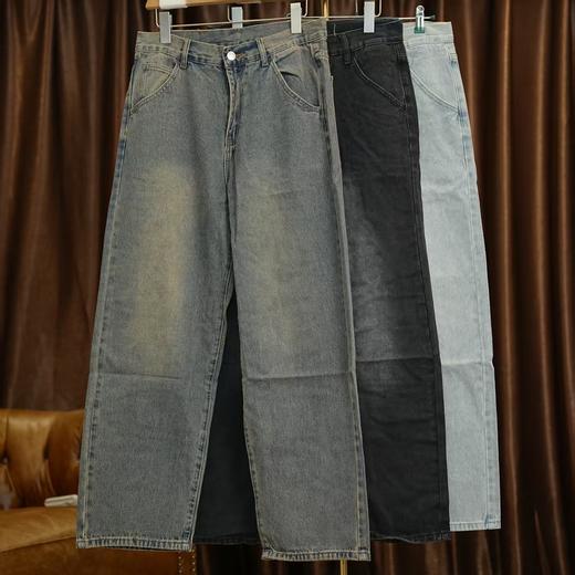 休闲阔腿牛仔裤 商品图0