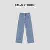 ROMI STUDIO“松弛随性”棉质斜纹高士线YKK直筒牛仔裤 RW24AX81382 商品缩略图4