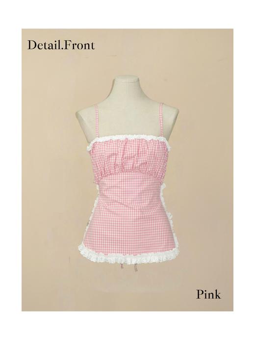 格子吊带小围裙上衣 商品图3