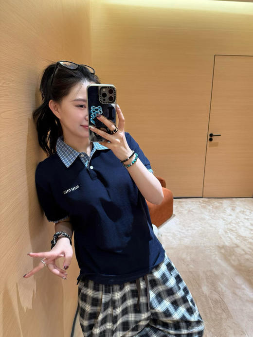 缪缪25早春polo针织短袖T恤（TM） 商品图8