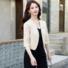 丁摩 蕾丝小披肩短外套女春秋装新款百搭西装坎肩配旗袍裙子外搭开衫5ZF-201 商品缩略图7
